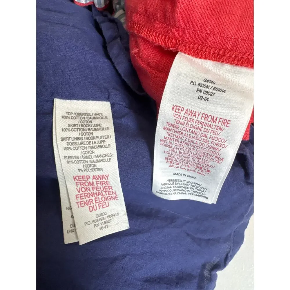 Mini Boden Girls Sz 6 Bundle Lot Blue Pom Pom Dress Linen Pants Polka Dot Shorts